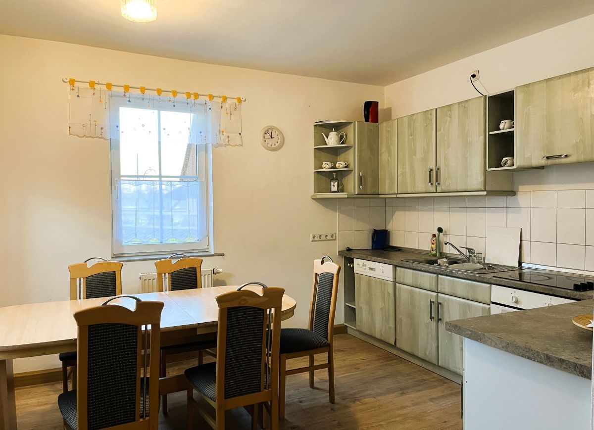 Küche der Ferienwohnung von Gestüt Gut Buchenhof