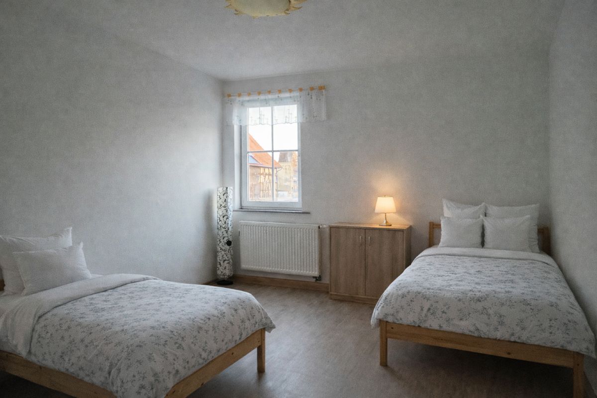 Weiteres Schlafzimmer der Ferienwohnung auf Gestüt Gut Buchenhof