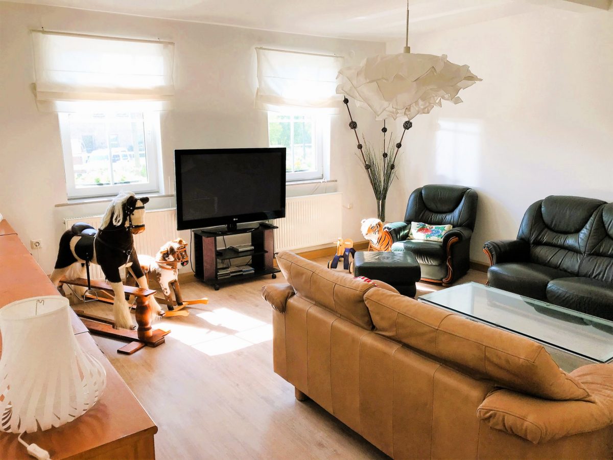 Wohnzimmer der Ferienwohnung Gestüt Gut Buchenhof